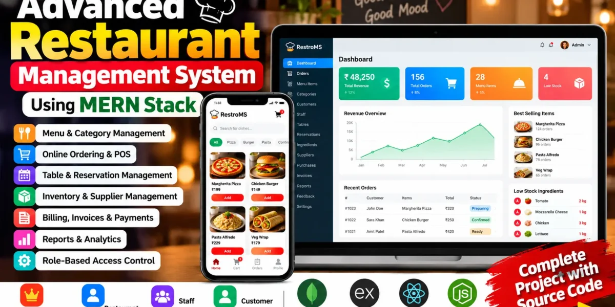 Restaurant Management System Using MERN Stack