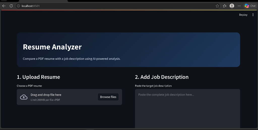 AI-Powered Resume Analyzer Using Python and Streamlit