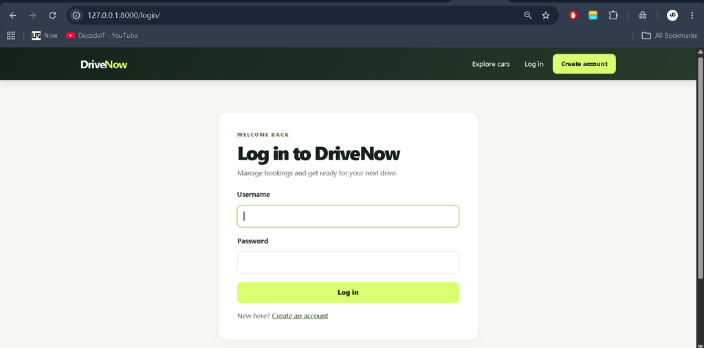 Online Car Rental Booking System Using Python Django