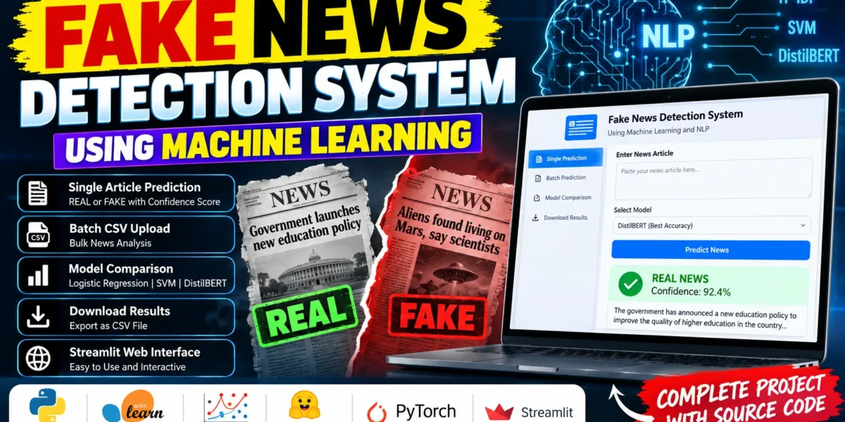 Fake News Detection System Using Machine Learning