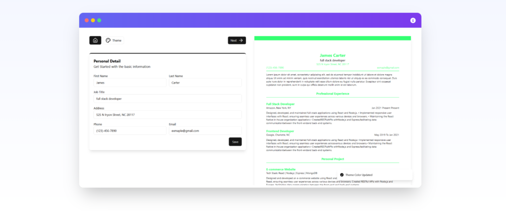 AI Resume Builder Project – Best Final Year Project
