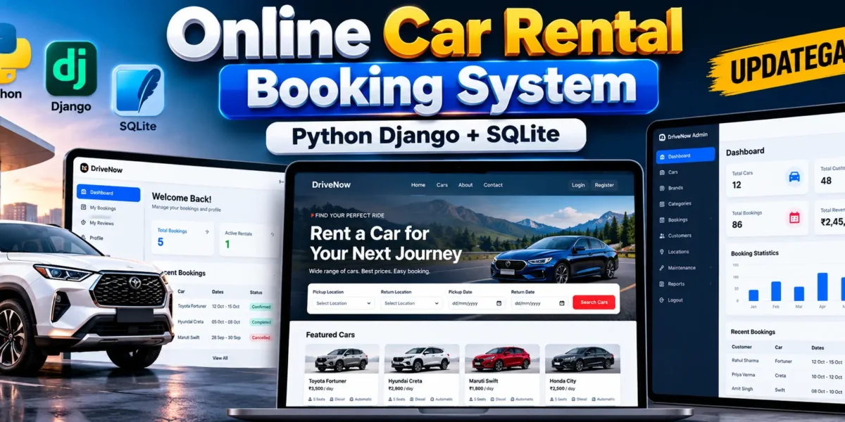 Online Car Rental Booking System Using Python