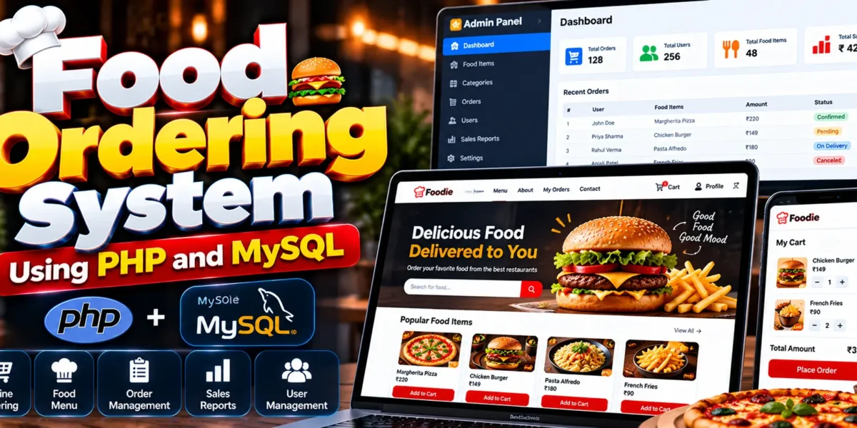 Food Ordering System Using PHP and MySQL