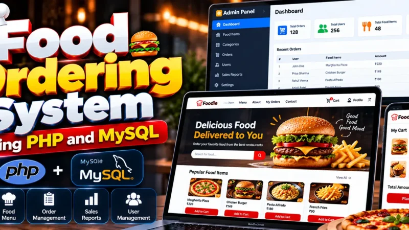 Food Ordering System Using PHP and MySQL
