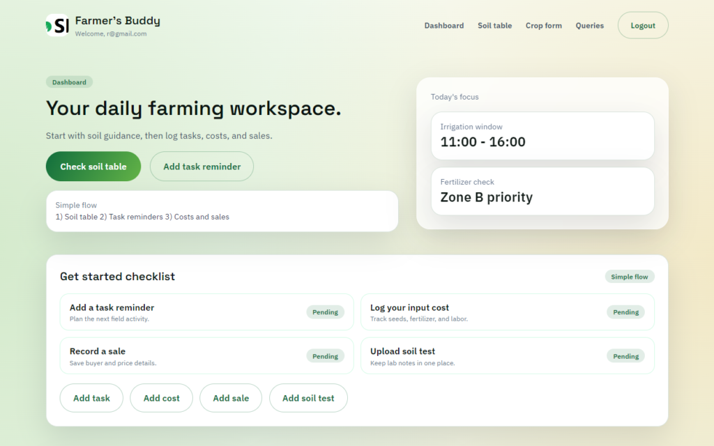 Farmer Buddy is a full-stack JSP-based smart farming web application