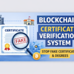 Blockchain certificate verification system