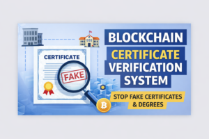 Blockchain certificate verification system