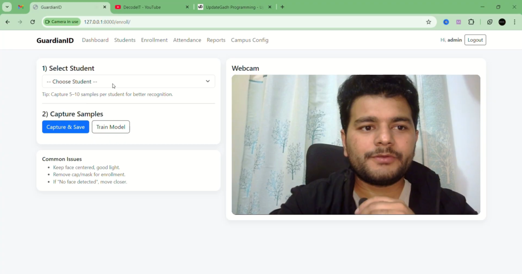 Face Recognition Attendance With Python
