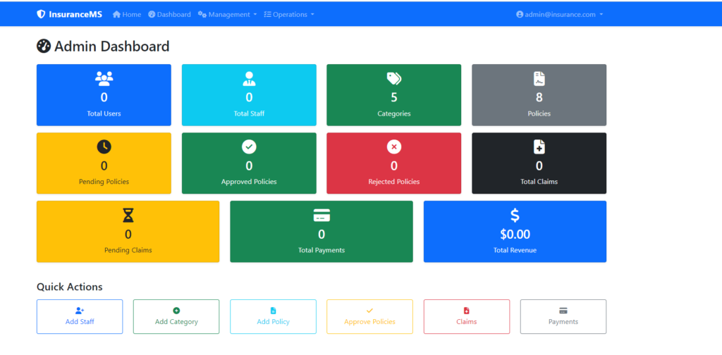 Insurance Management System Project