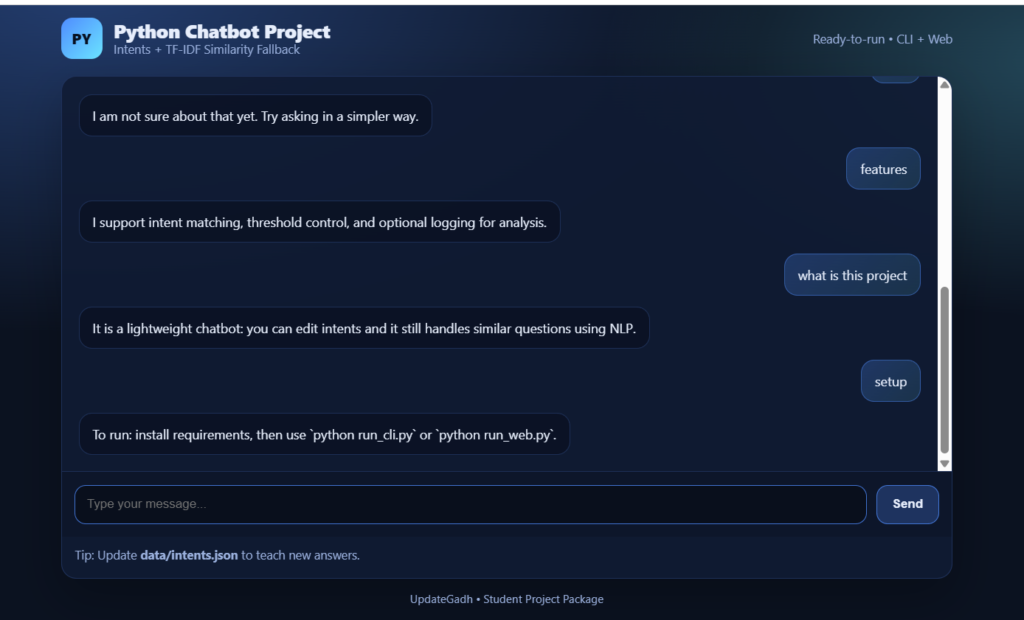 Chatbot Project in Python