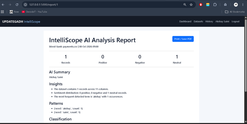 AI-Powered Information Analysis System