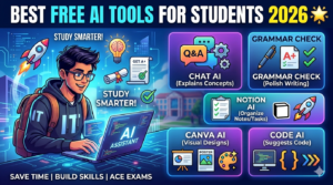 AI Tools for Students in 2026: Best Free Tools to Study SmarterAI Tools for Students in 2026: Best Free Tools to Study Smarter