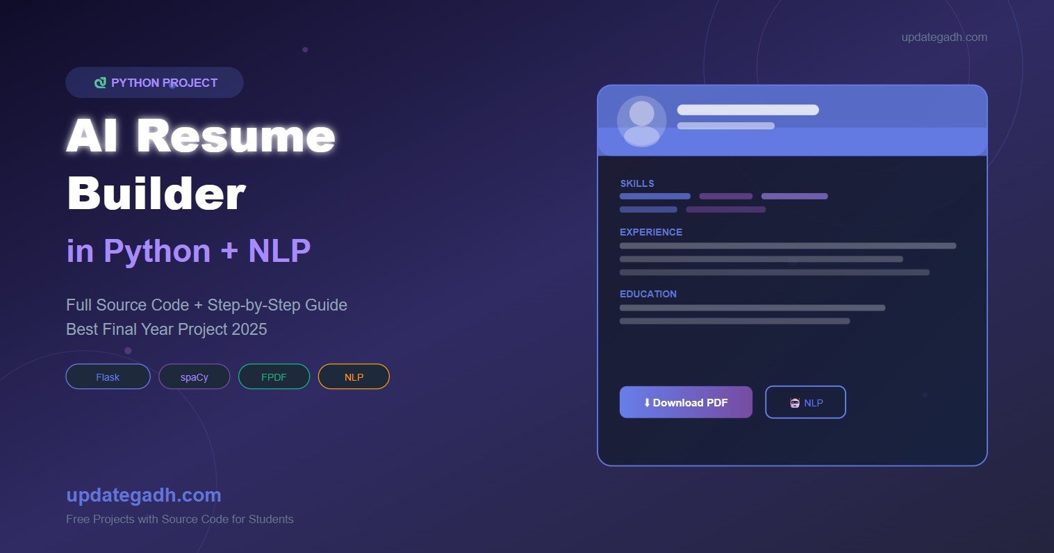 AI Resume Builder in Python – Full Project with Source Code