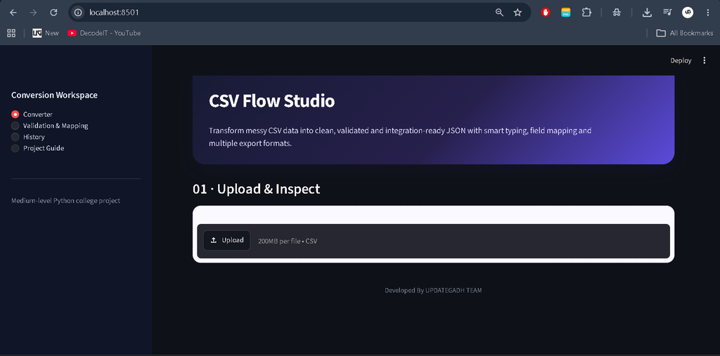 CSV to JSON Converter in Python