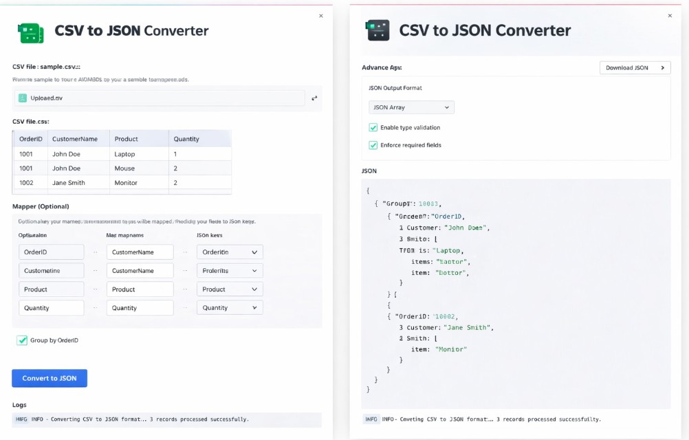 CSV to JSON Converter in Python – Complete Project