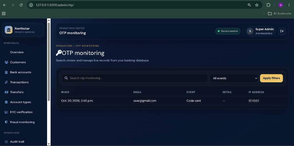 Online Banking System Using Python and Django-9