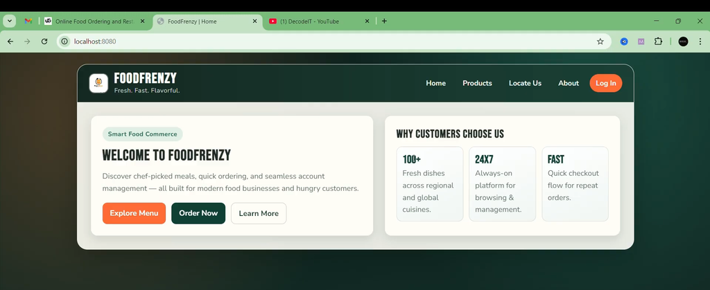 Online Food Ordering and Restaurant Management System