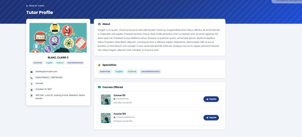 Online Tutorial Portal Site in PHP MySQL — Full Project with Source Code 2026