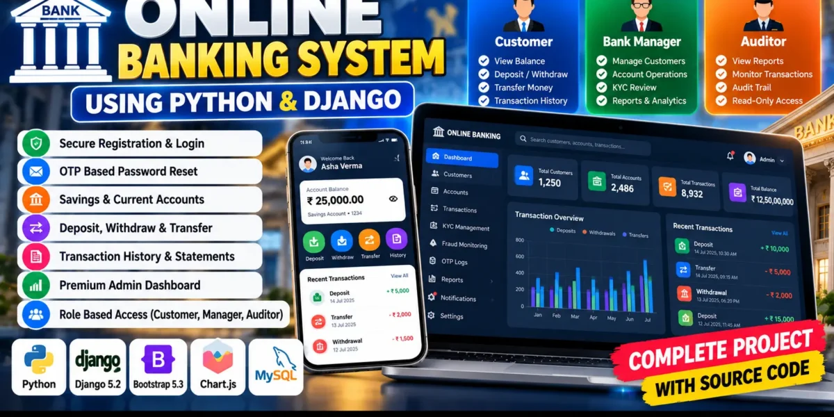 Online Banking System Using Python and Django