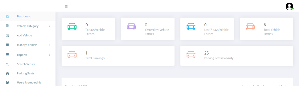 Vehicle Parking Management System Project