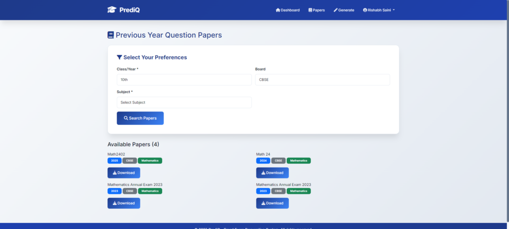 AI-Powered Exam Preparation Web App Using Flask
