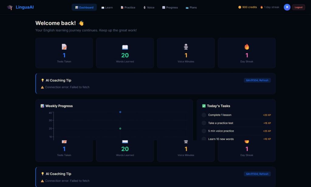 AI Powered English Learning App using React Vite OpenAI Razorpay 2026
