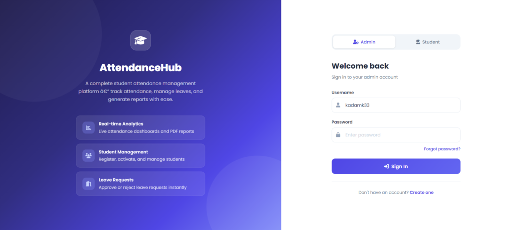 Student Attendance System JSP Java Servlet MySQL