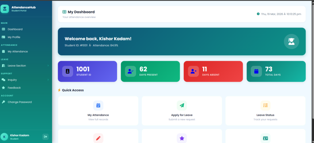 Student Attendance System JSP Java Servlet MySQL