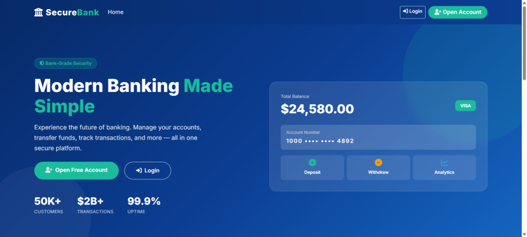 banking management system project in python