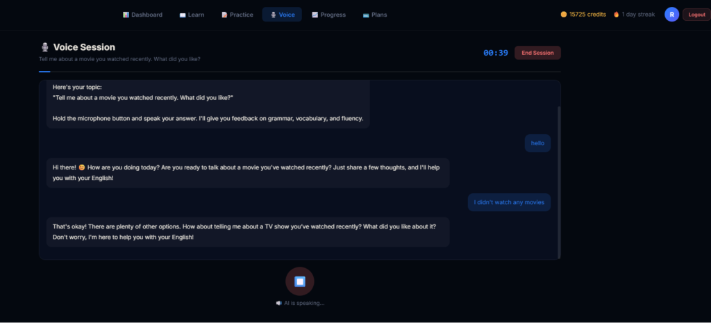 inguaAI AI Powered English Learning App using React Vite OpenAI Razorpay 2026