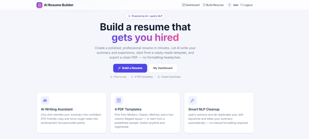 AI Resume Builder in Python
