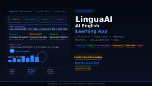 AI powered English learning app