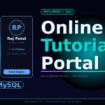 Online Tutorial Portal Site in PHP MySQL — Full Project with Source Code