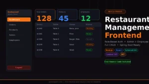 Restaurant Management using Next.js