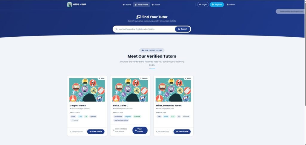 Online Tutorial Portal Site in PHP MySQL — Full Project with Source Code 2026