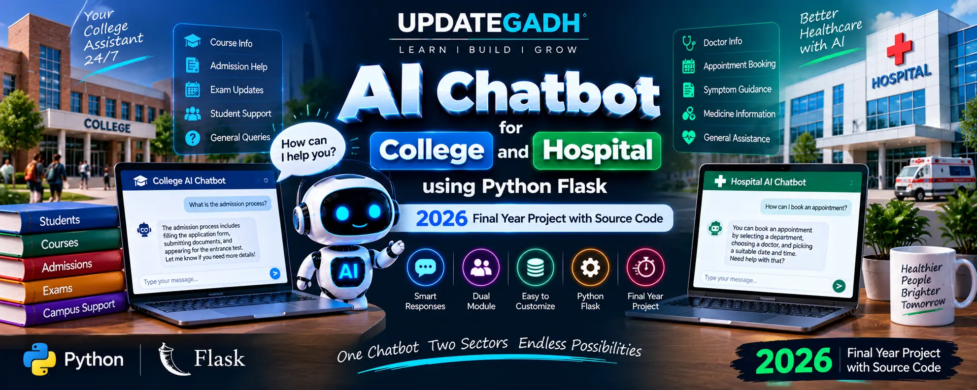 AI Chatbot for College and Hospital