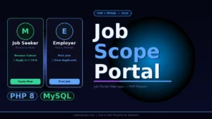 Job Portal Web Application in PHP MySQL with Source Code 2026