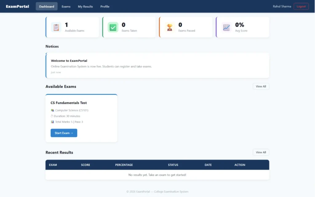 Online Examination System