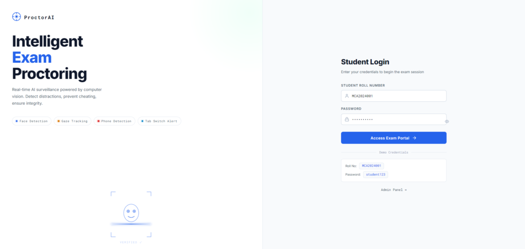 AI-Powered Online Examination System with Face Detection Using PHP & MySQL
