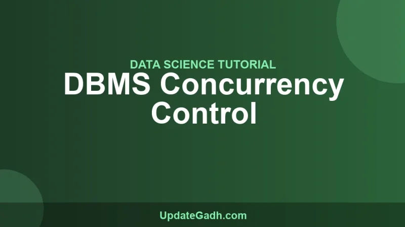 DBMS Concurrency Control
