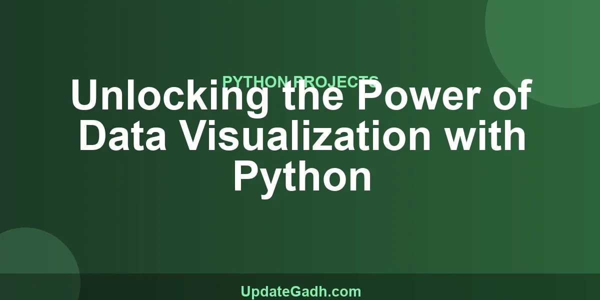 Unlocking the Power of Data Visualization with Python