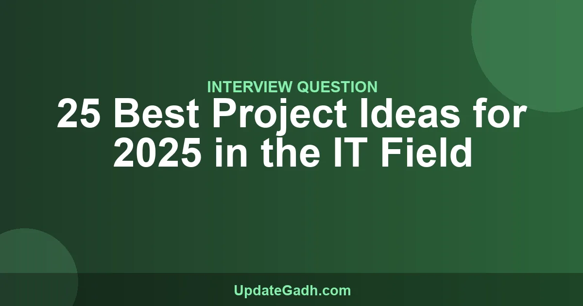 Best project ideas