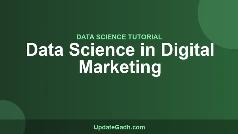 Data Science in Digital Marketing