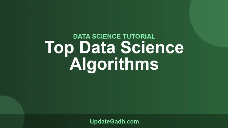 Top Data Science Algorithms