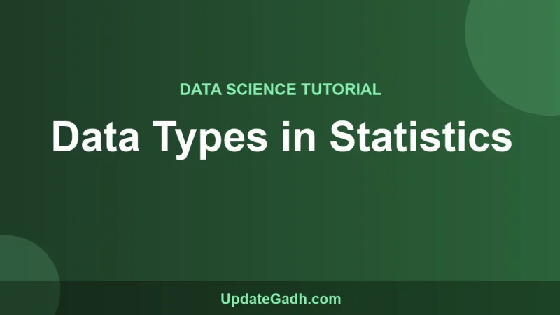 Data Types in Statistics
