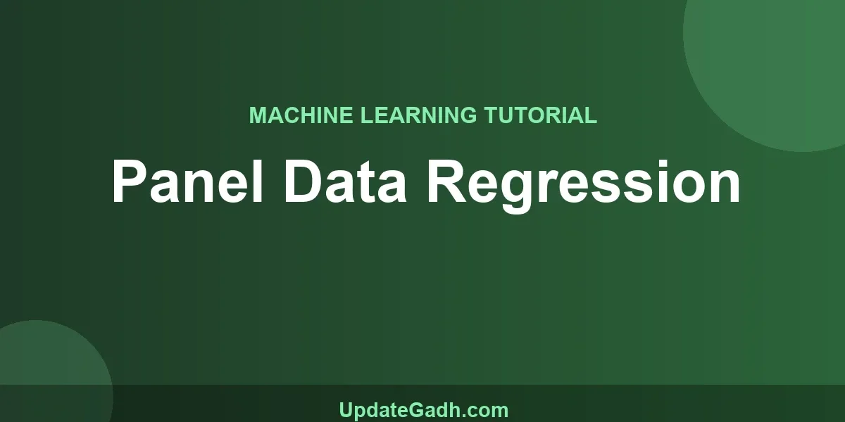 Panel Data Regression