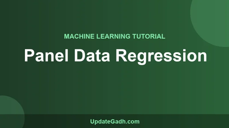 Panel Data Regression