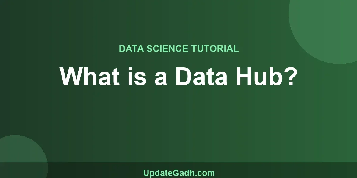 What is a Data Hub?