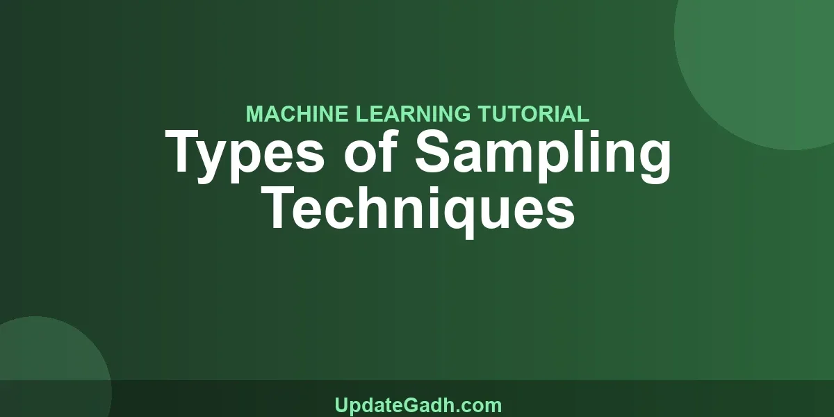 Types of Sampling Techniques
