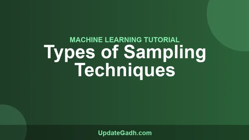 Types of Sampling Techniques